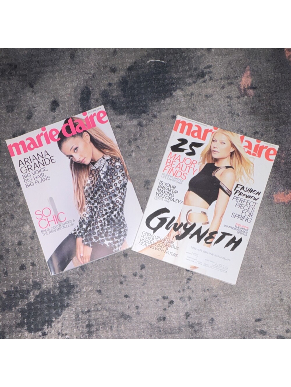 Marie Claire March 2015 Illustrated Ariana Grande Gwyneth Paltrow Fashion Cover